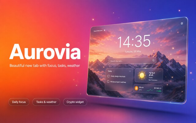 Aurovia New Tab